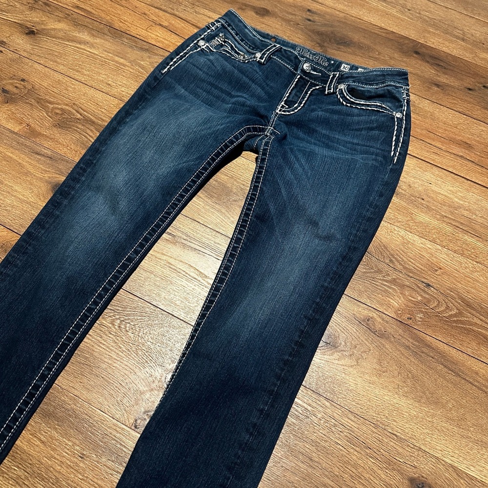 Miss Me Dark Wash Signature Skinny Jeans Women 30